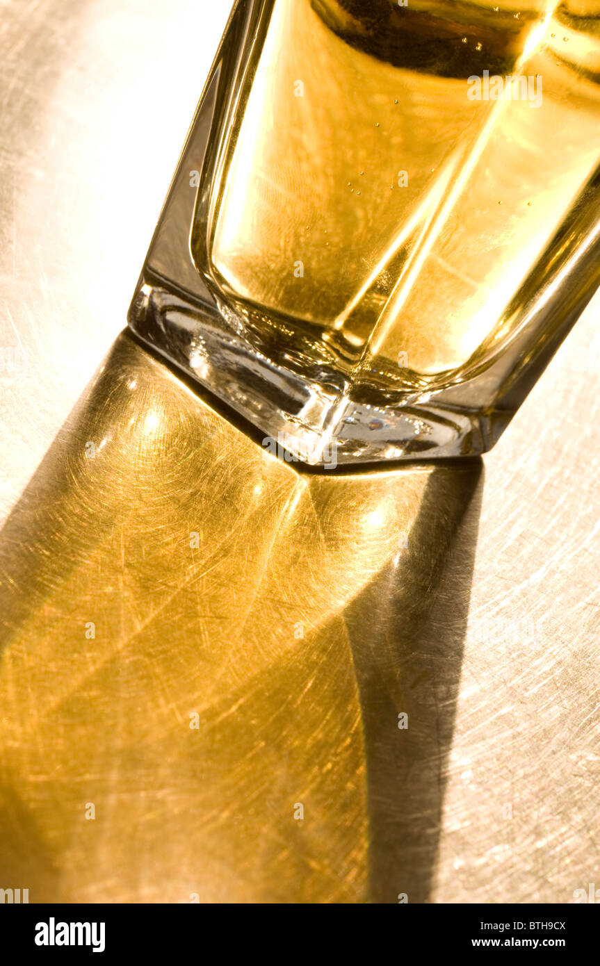 Graphic abstract glass with liquid Stock Photo