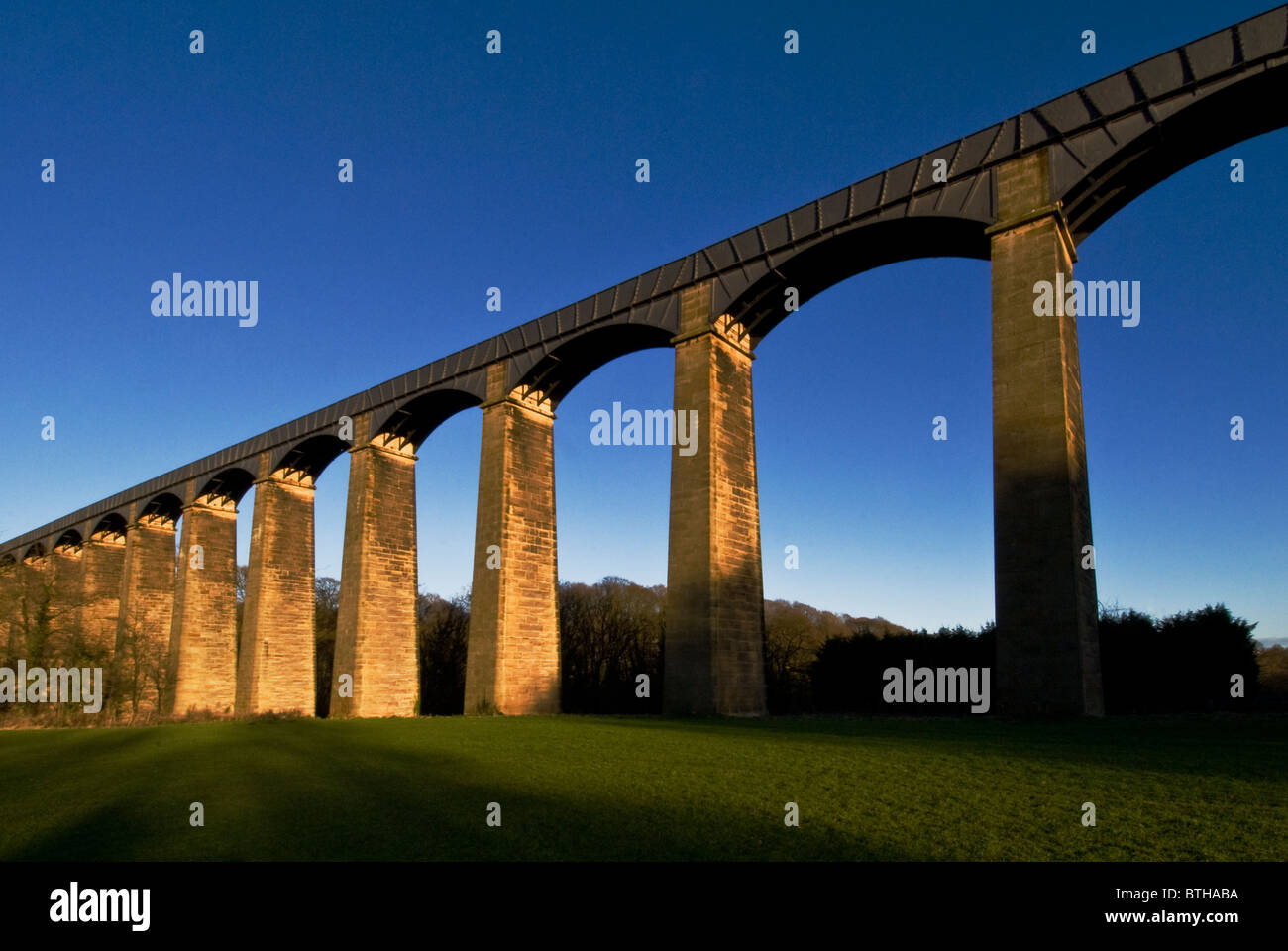 The Pontcysyllte Aqueduct, Trevor, Llangollen, Denbighshire, North Wales Stock Photo