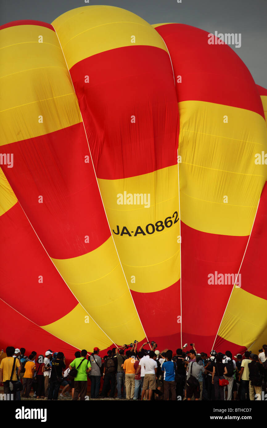 The 2nd. Putrajaya International Hot Air Balloon Fiesta 2010 is the second largest event at Putrajaya, Malaysia. Stock Photo