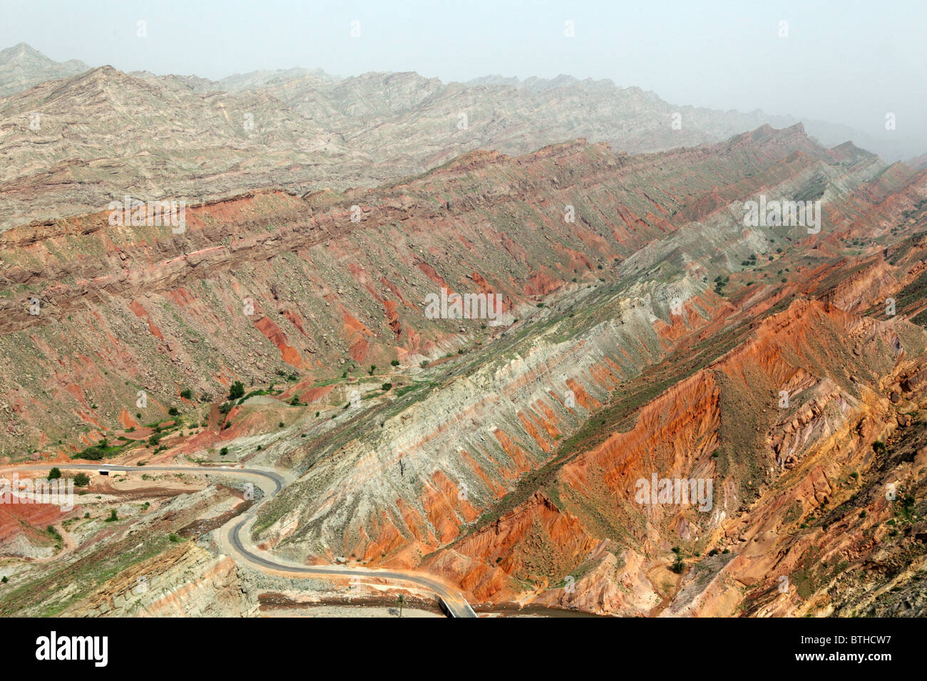 A reconnaissance survey in the Salt Range, Taunsa, Pakistan Stock Photo
