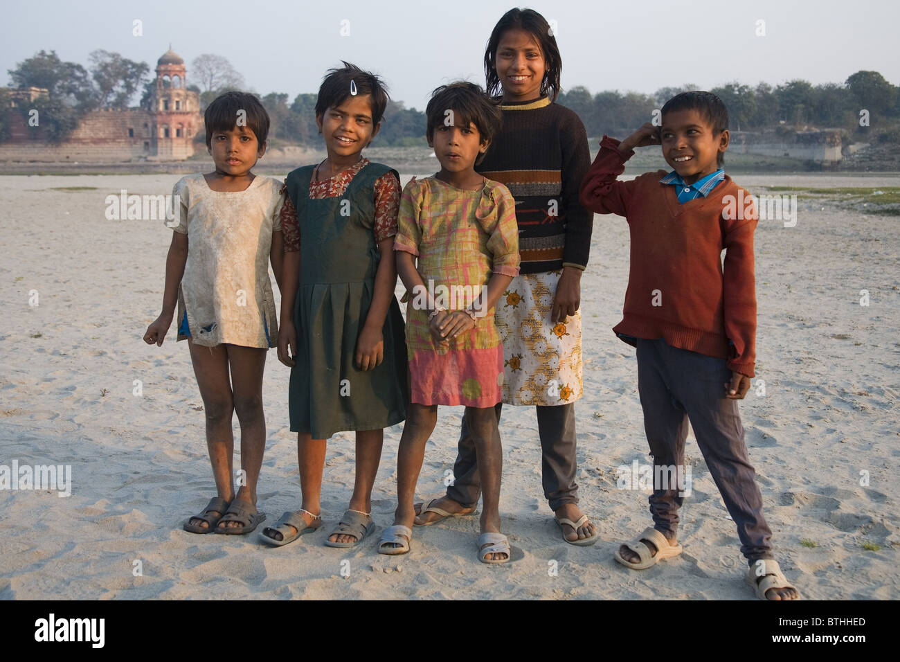 street children, North India, India, Asia Stock Photo