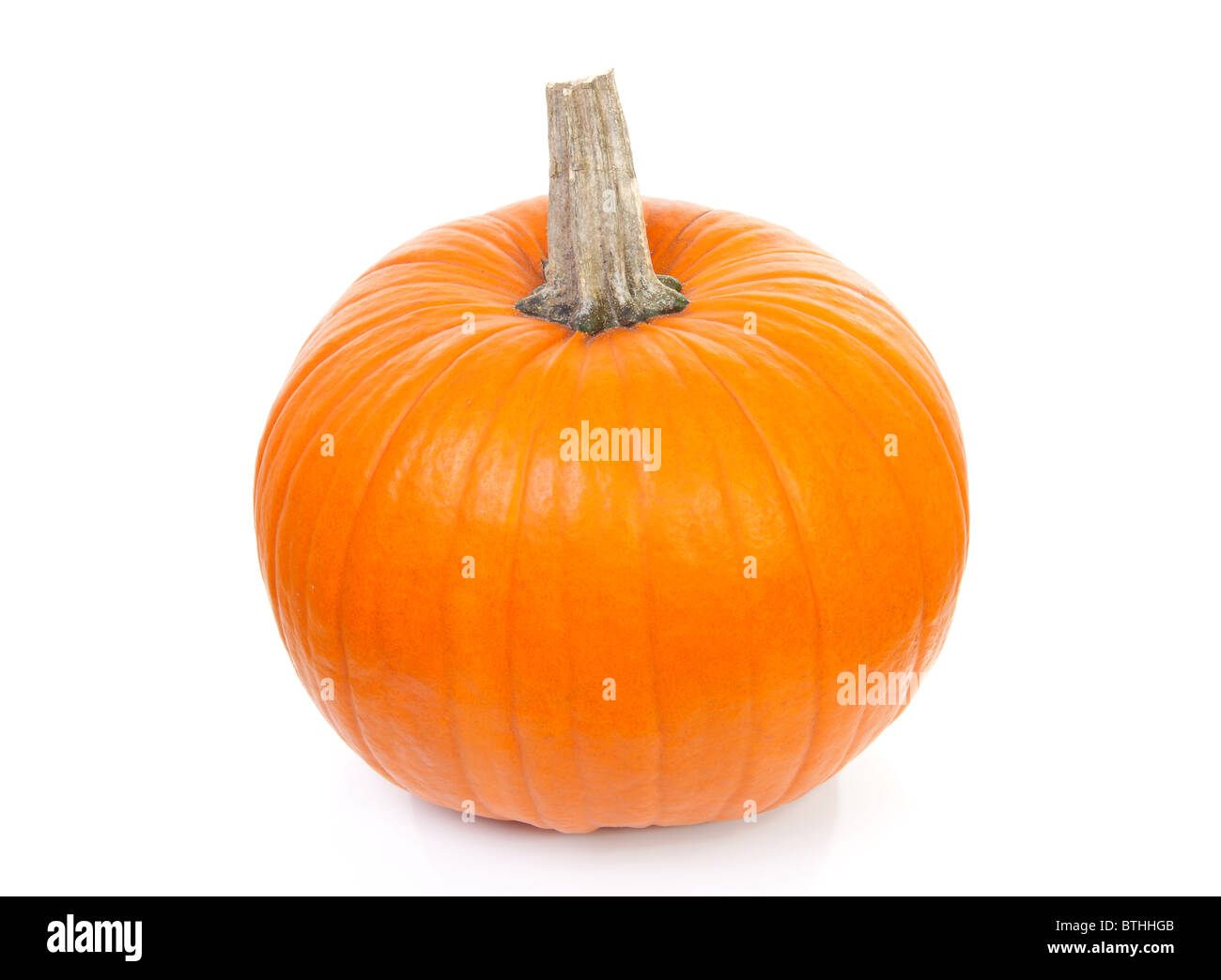 big orange pumpkin isolated on white background Stock Photo - Alamy
