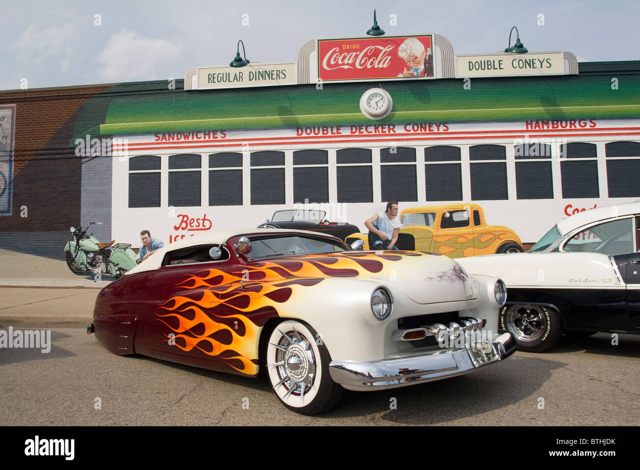 Auto 1950 Mercury customized at Franklin, Ohio, USA, car show