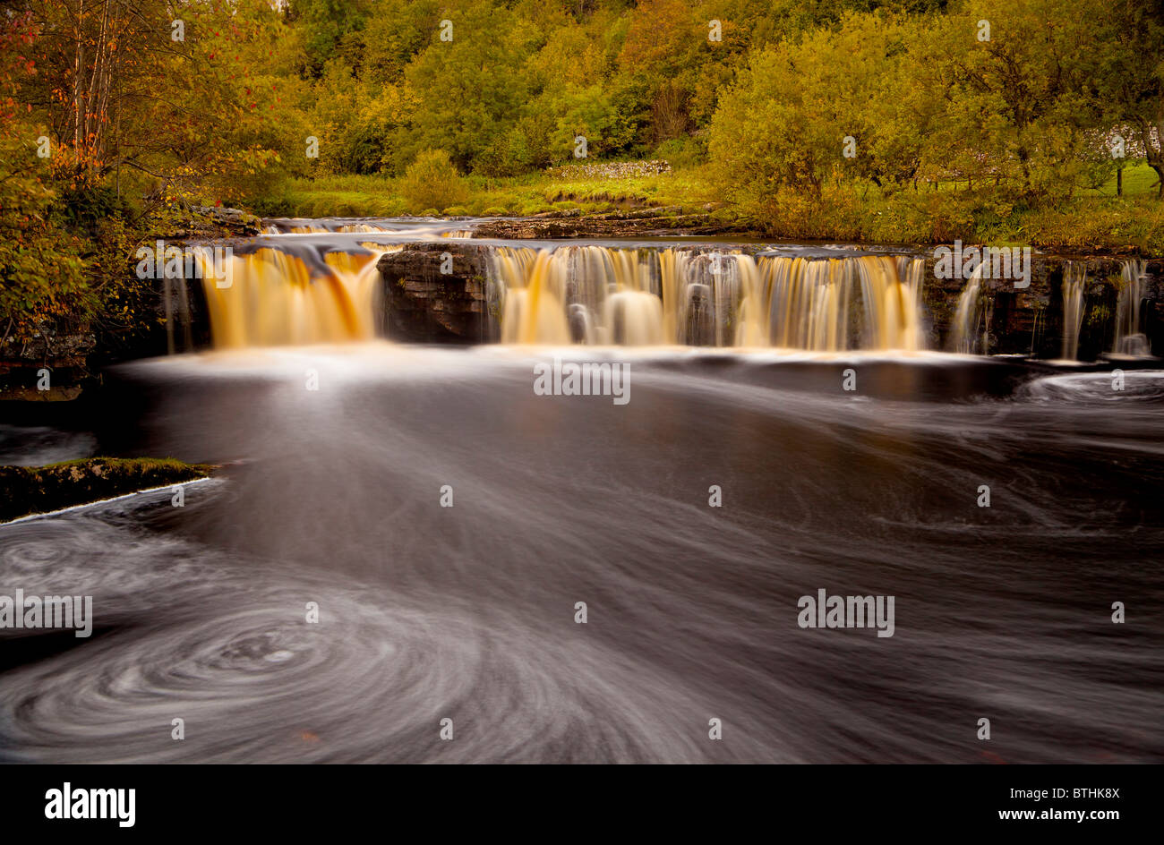 Wain Wath force on the river Swale in the Yorkshire Dales. Stock Photo