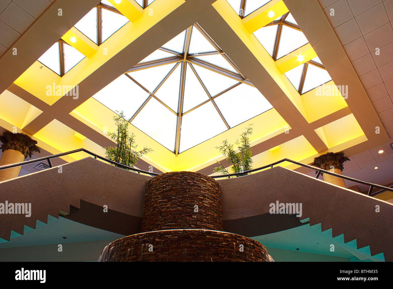 skylight ceiling building architecture interior Stock Photo