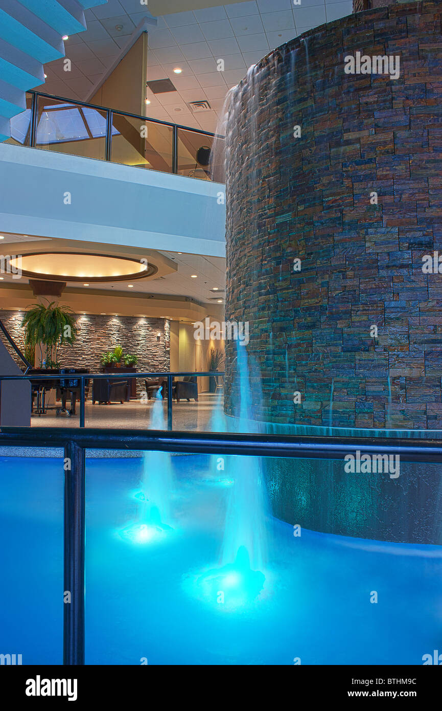 indoor waterfall fountain Stock Photo Alamy