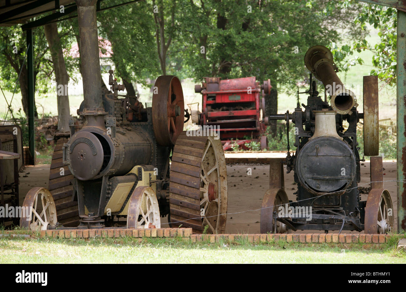 Old Steam Engines, Botshabelo Historical Village, South Africa. Made by