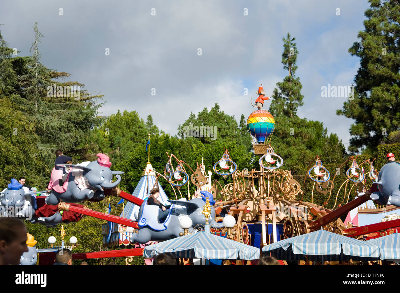 Jumbo Ride at Disneyland Amusement Park in California USA Stock Photo ...