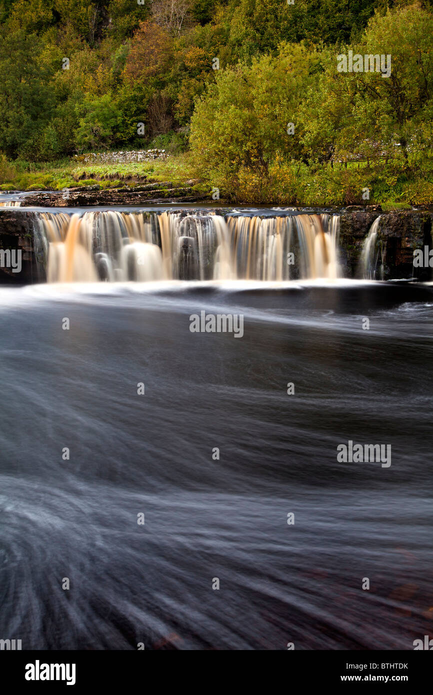 Wain Wath force on the river Swale in the Yorkshire Dales. Stock Photo