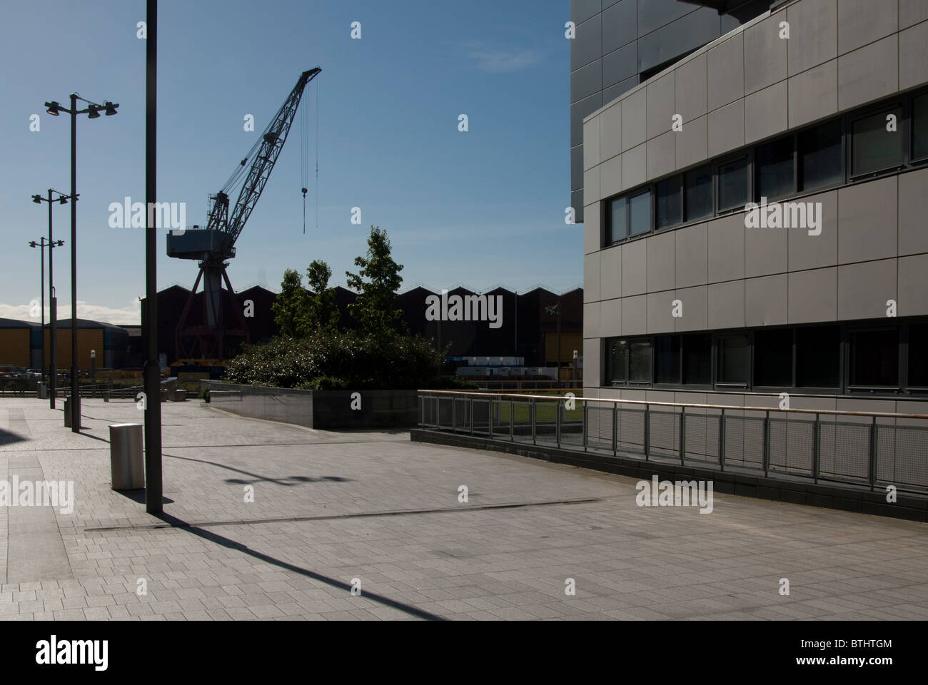 Glasgow Harbor Housing development Stock Photo Alamy