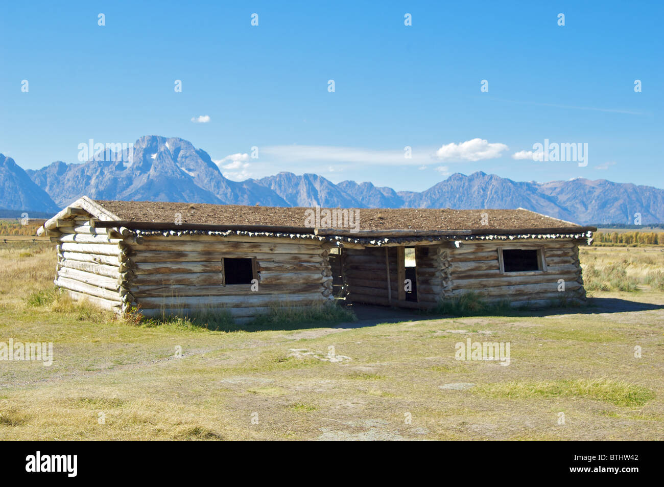 The Cunningham Cabin, Grand Teton National Park Stock Photo