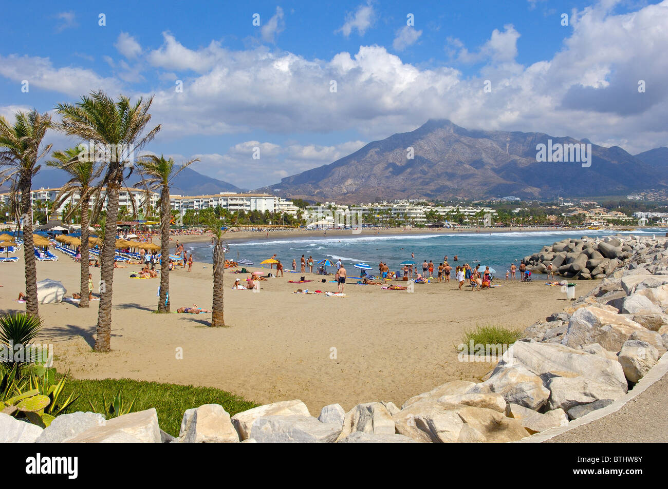 Puerto Banus Beach Marbella Malaga Province Costa Del Sol Andalucia puerto-banus-beach-marbella-malaga-province-costa-del-sol-andalucia