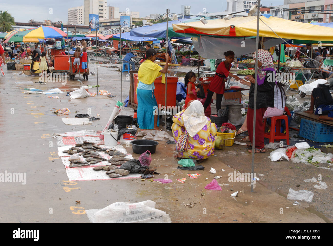 Filipino day market Kota Kinabalu Borneo Malaysia Stock Photo Alamy