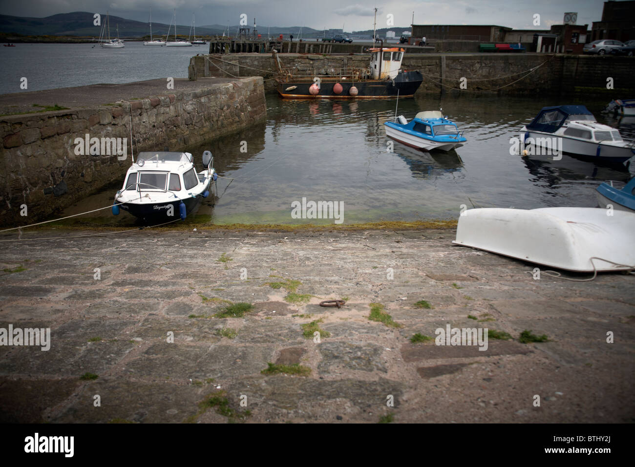 Views of the Seafront at Millport on the Isle of Cumbrae, off the coast of Largs Ayrshire, Scoltland Stock Photo