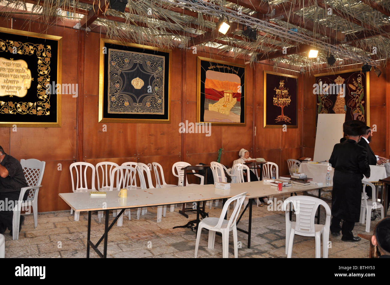 Israel, Jerusalem Interior of a Sukkah Stock Photo - Alamy