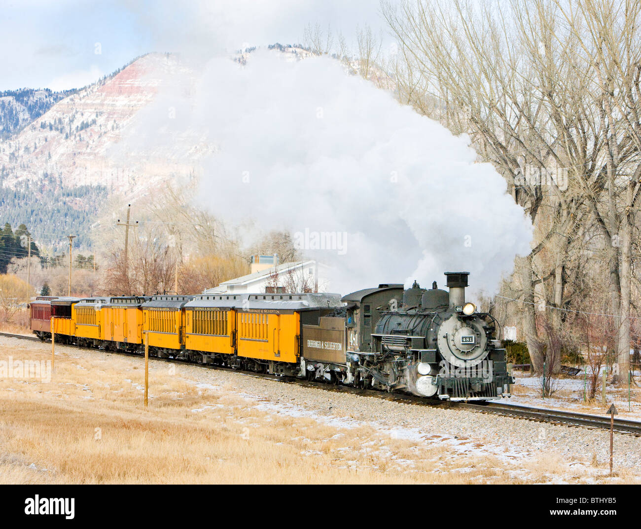 Durango And Silverton Narrow Gauge Railroad Colorado Usa Stock Photo