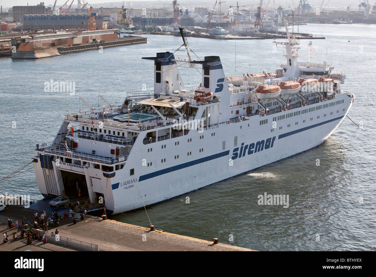 Morning arrival of passenger/car roro ferry from Palermo at Naples Italy Stock Photo Alamy Morning arrival of passenger/car roro ferry from Palermo at Naples Italy Stock Photo Alamy