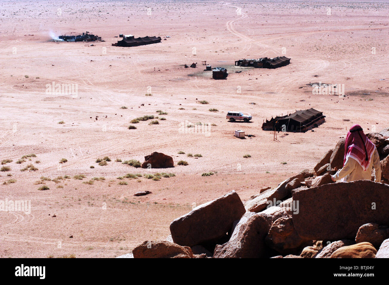 Tent Camp In The Desert Of Wadi Rum High Resolution Stock Photography ...