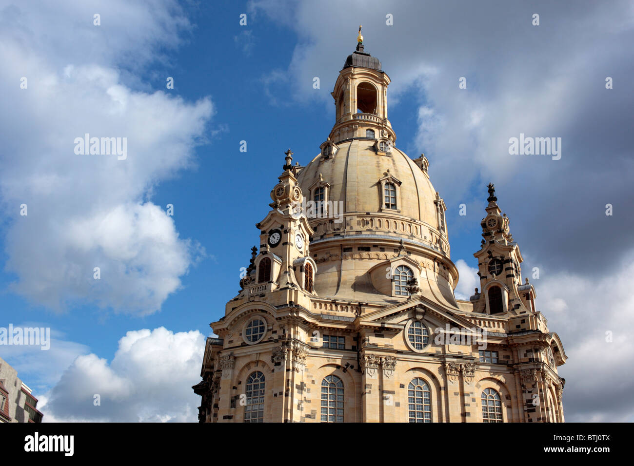 Dresdner Frauenkirche, Dresden, Saxony, Germany Stock Photo