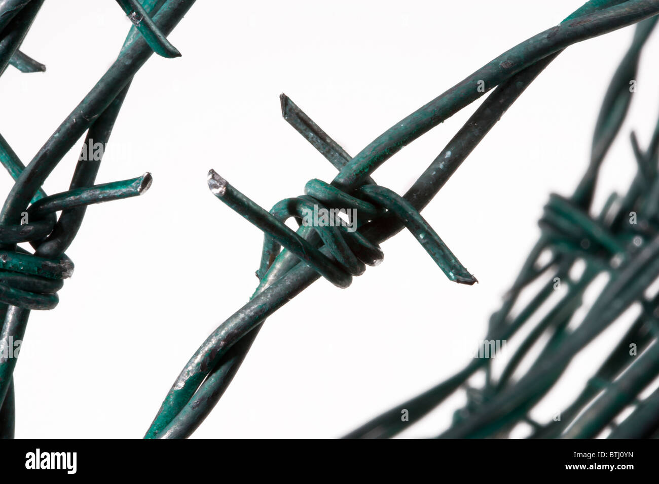Barbed wire Stock Photo