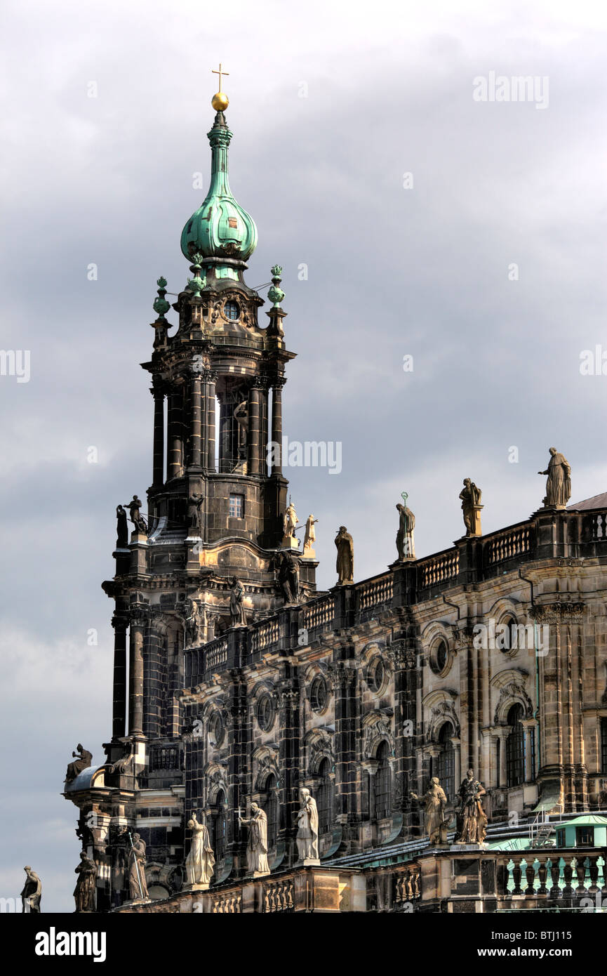 Katholische Hofkirche, Dresden, Saxony, Germany Stock Photo