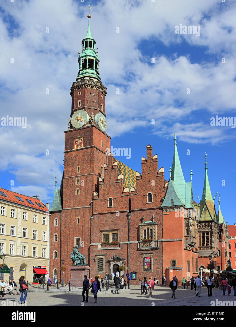 City hall, Rynek (Market Square), Wroclaw, Lower Silesia, Poland Stock Photo