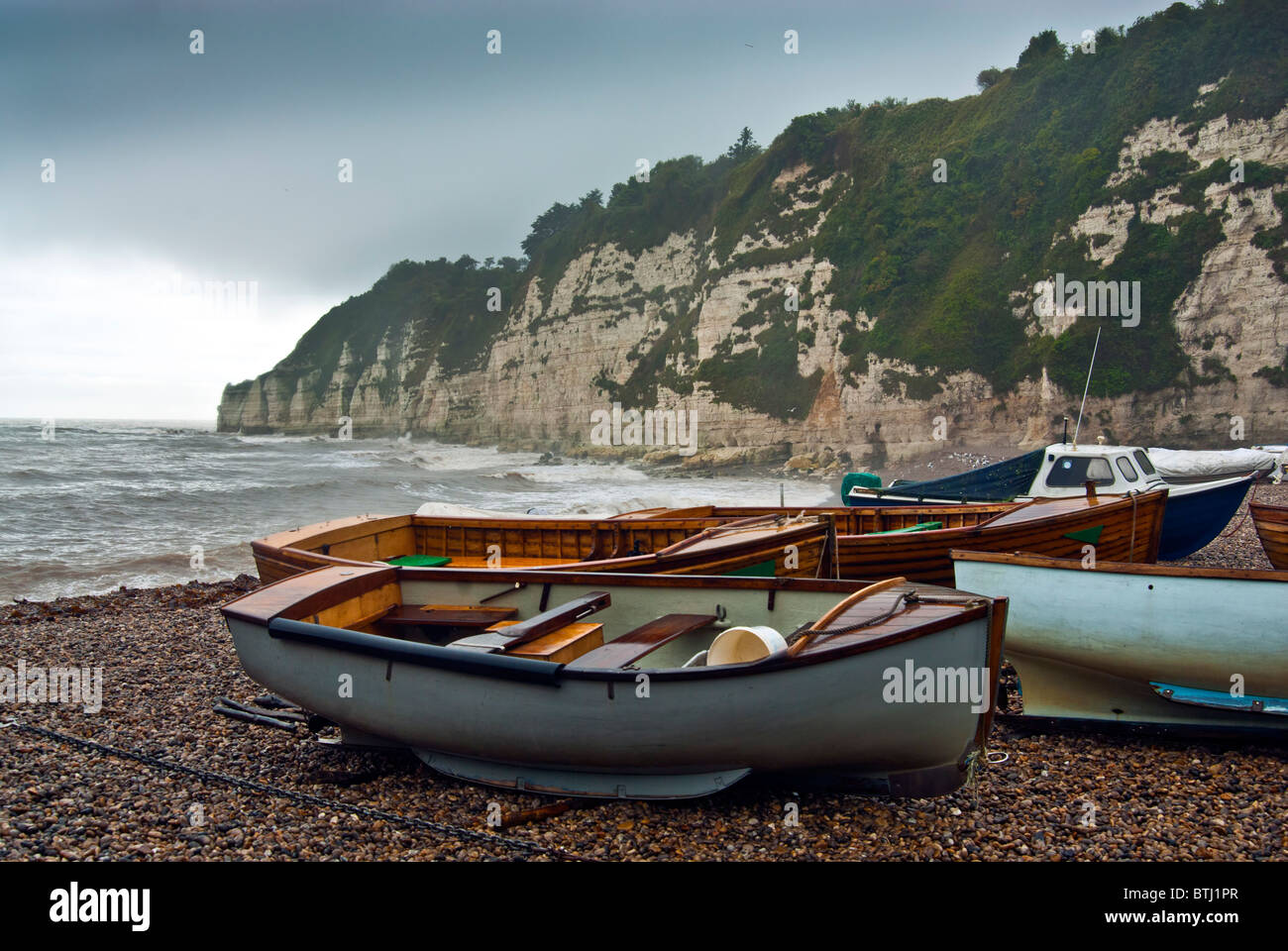 Fishing boats, Beer, Devon Stock Photo Alamy