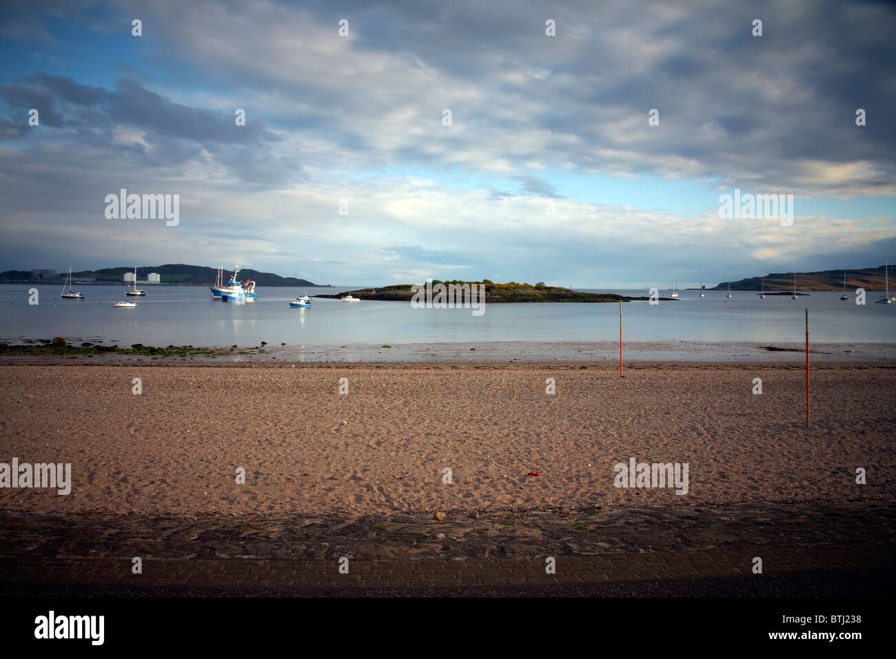 Views of the Seafront at Millport on the Isle of Cumbrae, off the coast of Largs Ayrshire, Scoltland Stock Photo