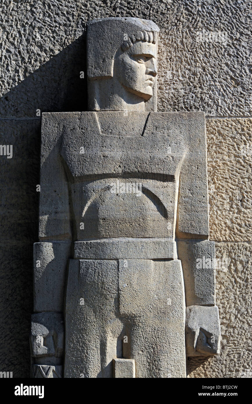 Sculpture near Centennial Hall, Wroclaw, Lower Silesia, Poland Stock Photo