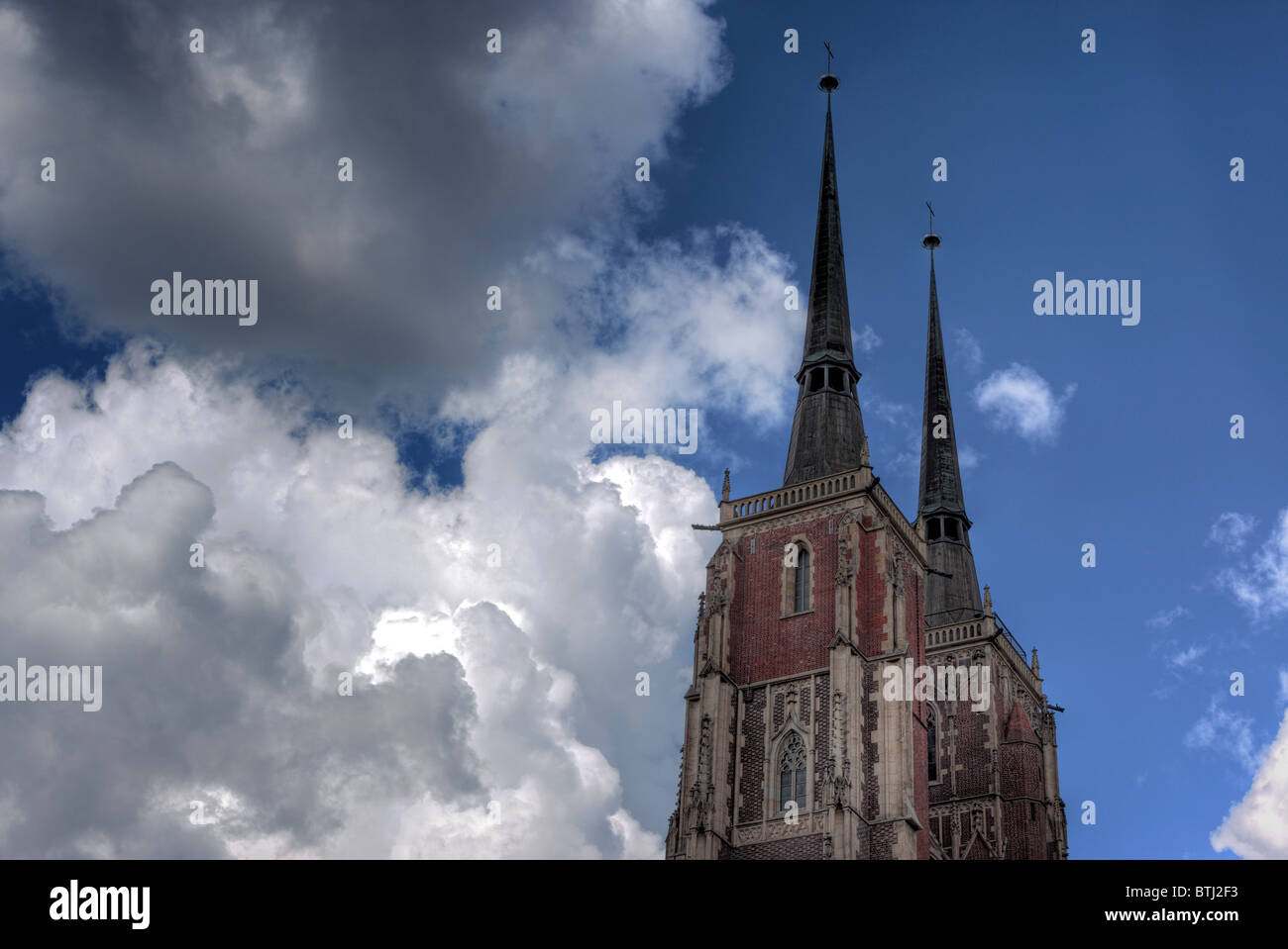 Cathedral of St. John the Baptist, Ostrow Tumski, Wroclaw, Lower Silesia, Poland Stock Photo
