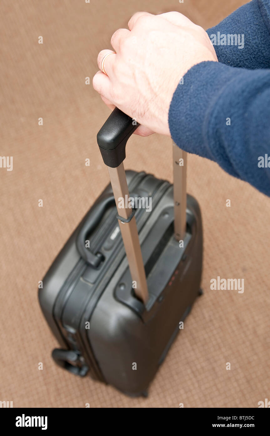 a trolley suitcase Stock Photo