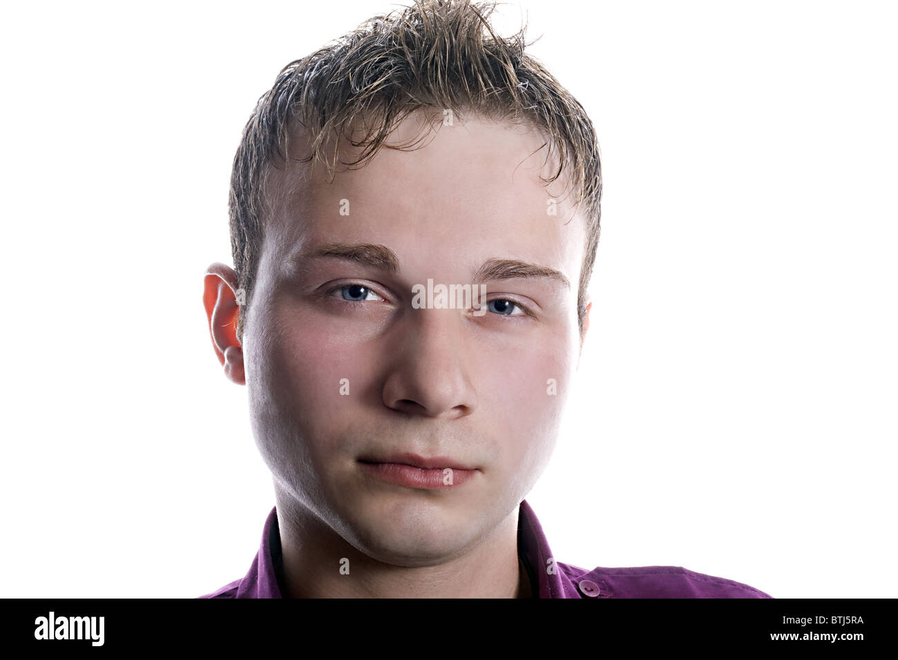 portrait of the young man. Isolated on white background Stock Photo - Alamy