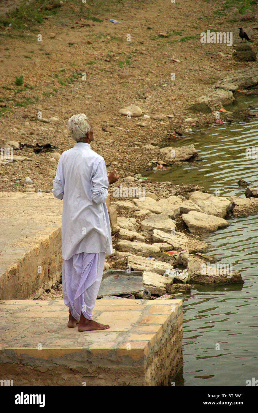 Hindu man meditating hi-res stock photography and images - Alamy
