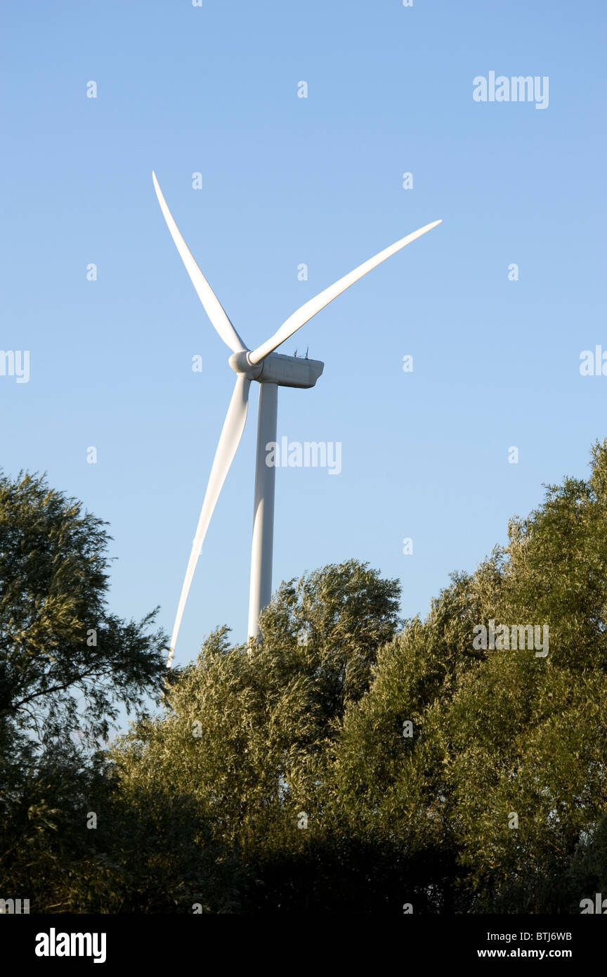 Land Based Wind Turbine Stock Photo Alamy