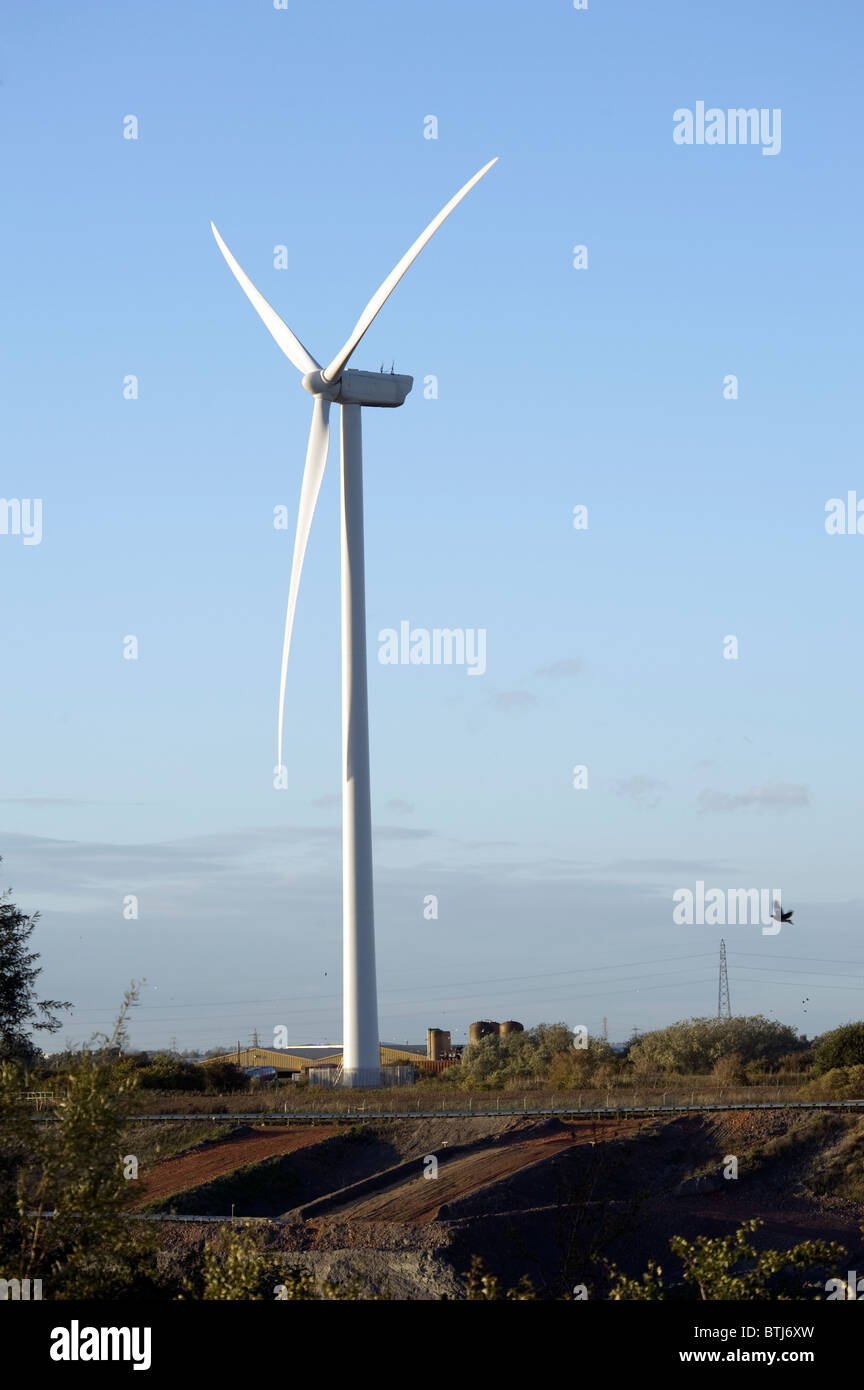 Land Based Wind Turbine Stock Photo Alamy