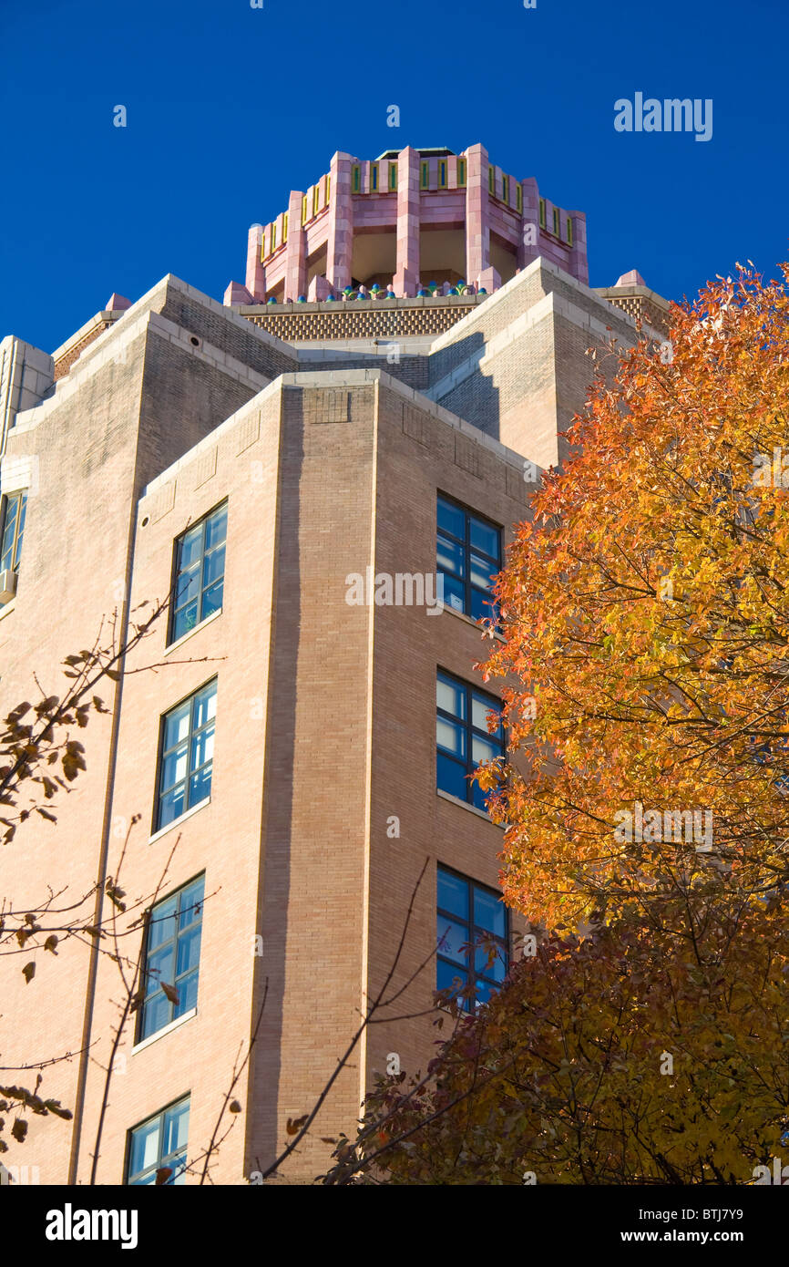 Art Deco architecture in downtown, Asheville, North Carolina Stock