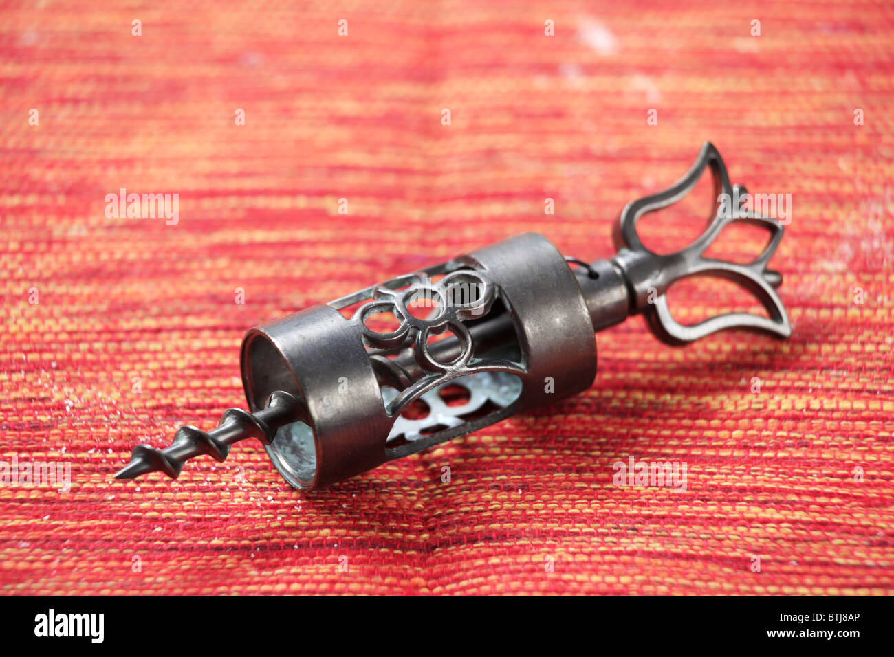 Ornate wrought iron corkscrew Stock Photo Alamy