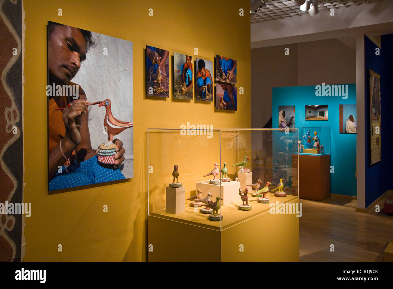 The art of SONABAI RAJAWAR from India on display in the MINGEI INTERNATIONAL MUSEUM BALBOA PARK, SAN DIEGO, CALIFORNIA Stock Photo