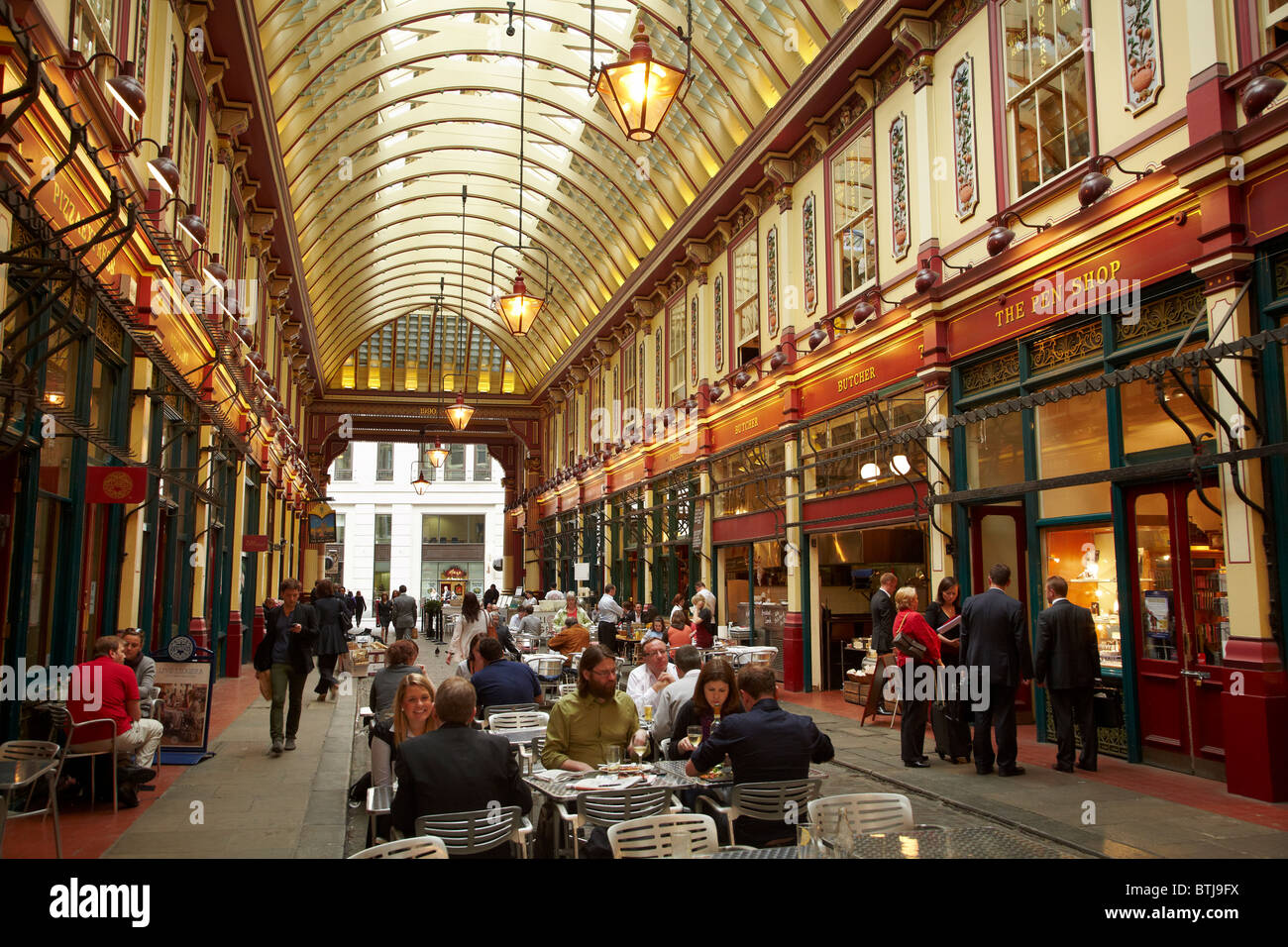 Leadenhall Market (1881), City of London, England, United Kingdom Stock Photo