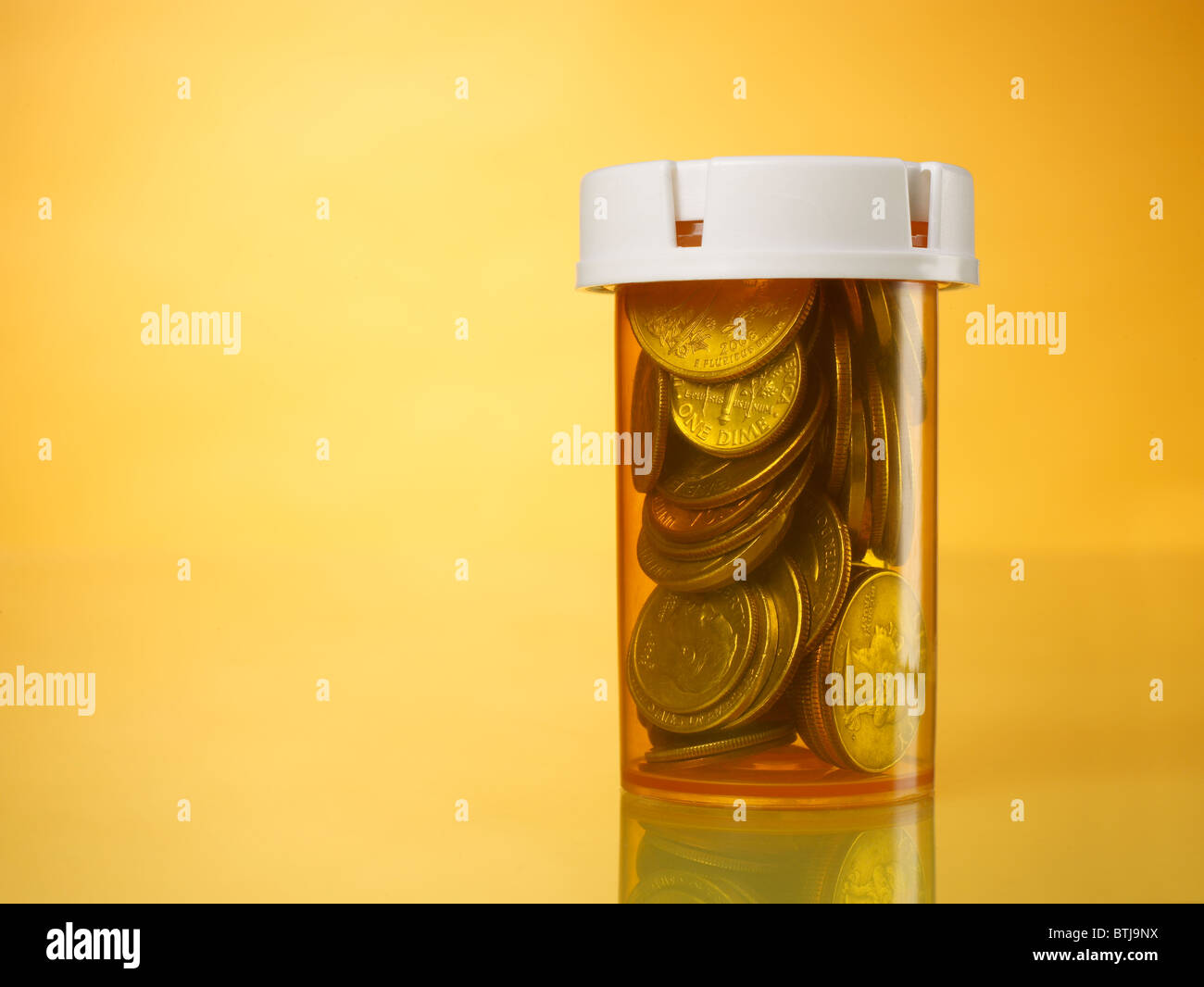 Prescription Medicine container Horizontal Stock Photo