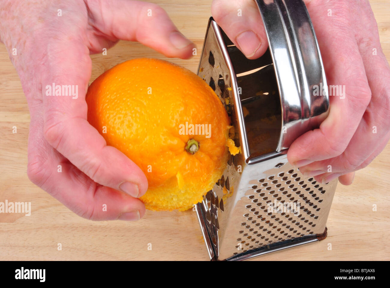 prepare organic sweet orange peel for baking Stock Photo Alamy