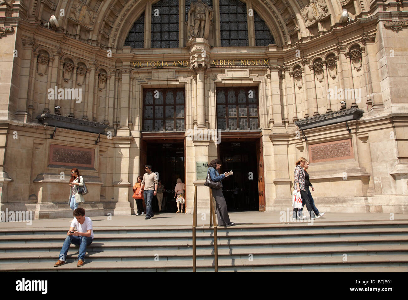 Entrance, Victoria and Albert Museum, Cromwell Road, London, England, United Kingdom Stock Photo