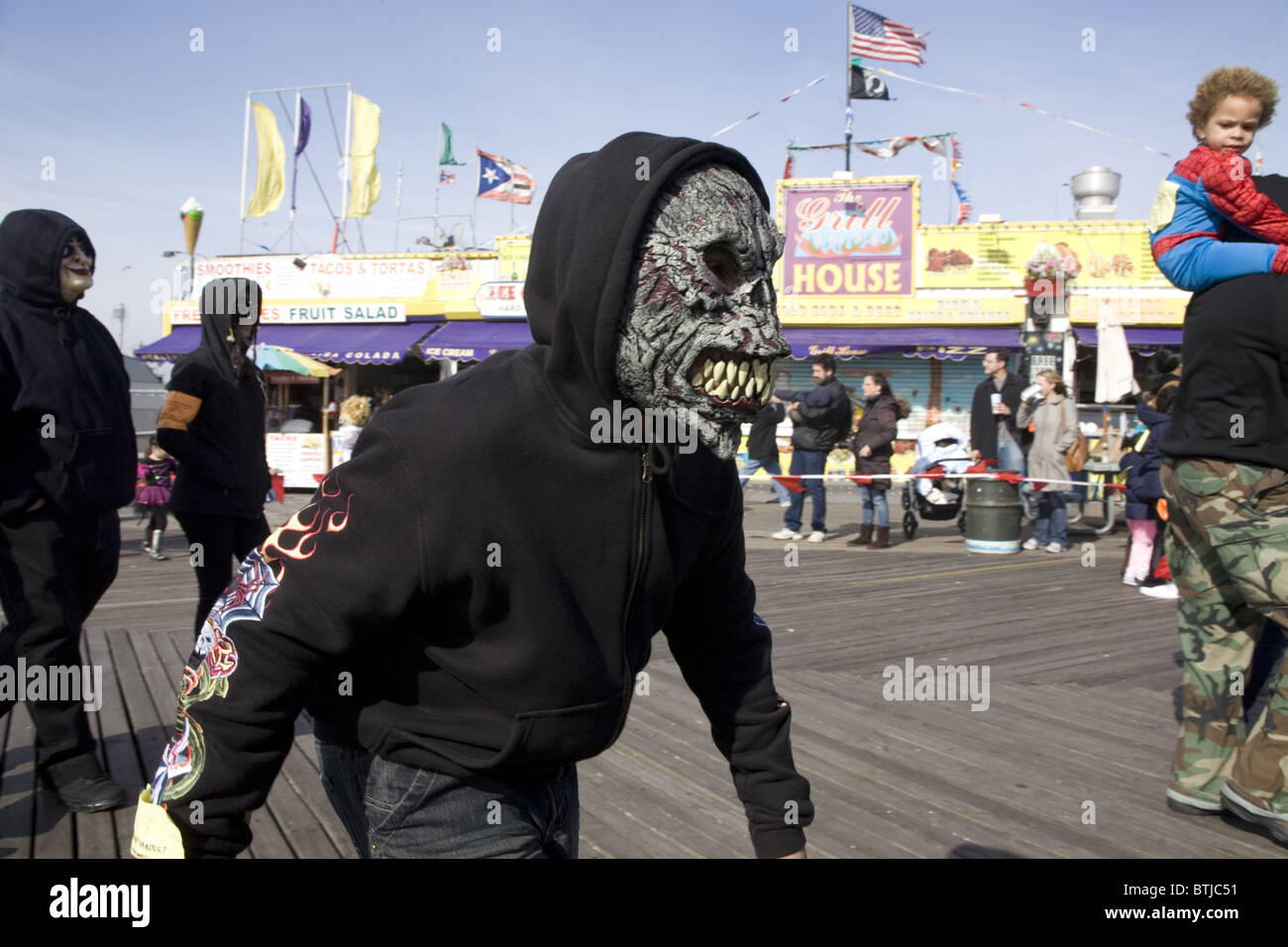 2010 1st Coney Island Halloween Children's Parade on the boardwalk at