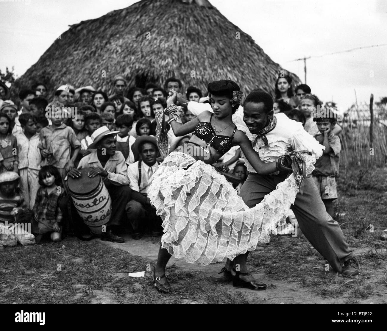 CUBA:  Cuban-African dancers.  Septermber 15, 1951. Stock Photo