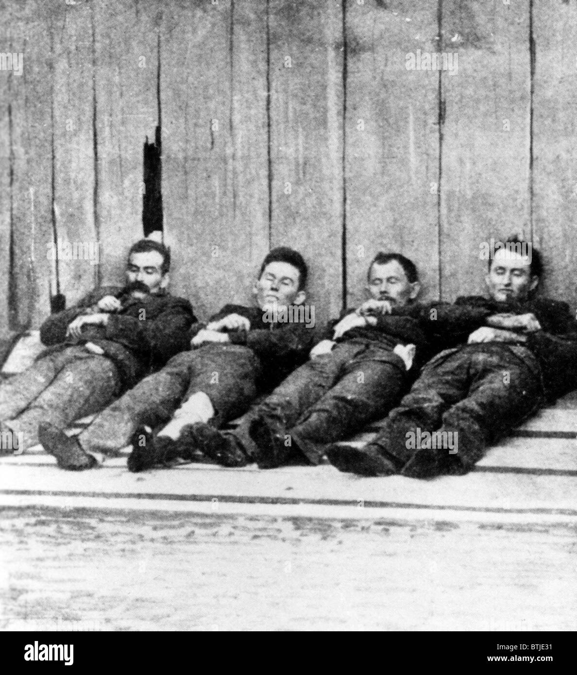 The Dalton Gang after death, 1892. Courtesy: CSU Archives/Everett Collection Stock Photo