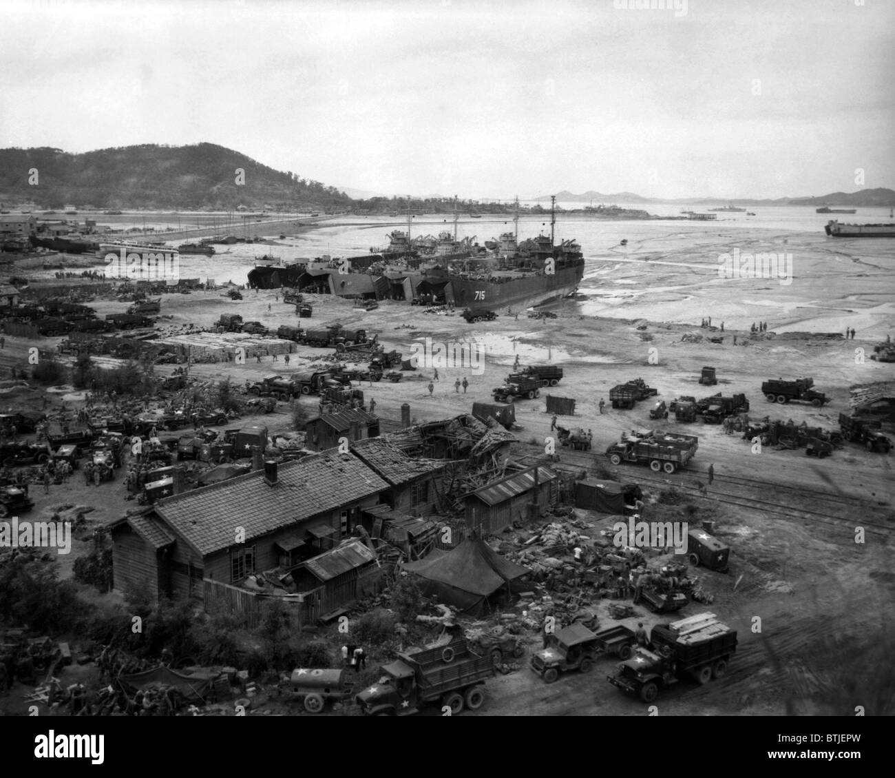 Korean War: Invasion of Inchon, September 15, 1950. Stock Photo