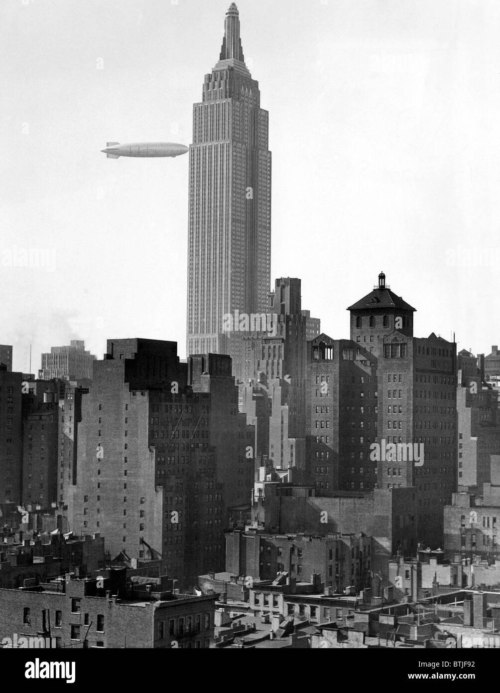 1932 Empire State Building PHOTO Aerial View Newly Completed NEW YORK CITY 