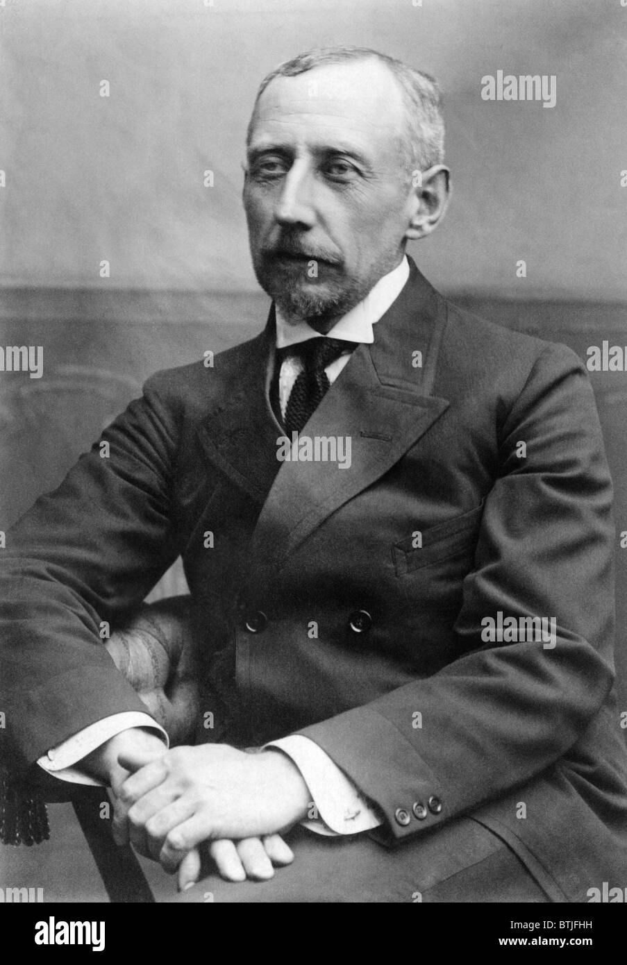 Roald Amundsen, the first person to reach the South Pole. The Norwegian explorer made it there in 1911. Photo taken in 1912. Cou Stock Photo