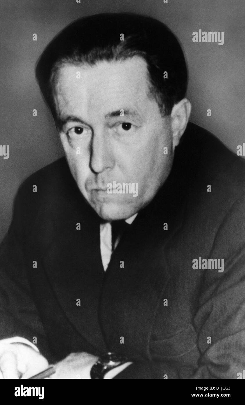 Controversial Russian author, historian, and Nobel Prize winner Alexander Solzhenitsyn, 1970. Stock Photo