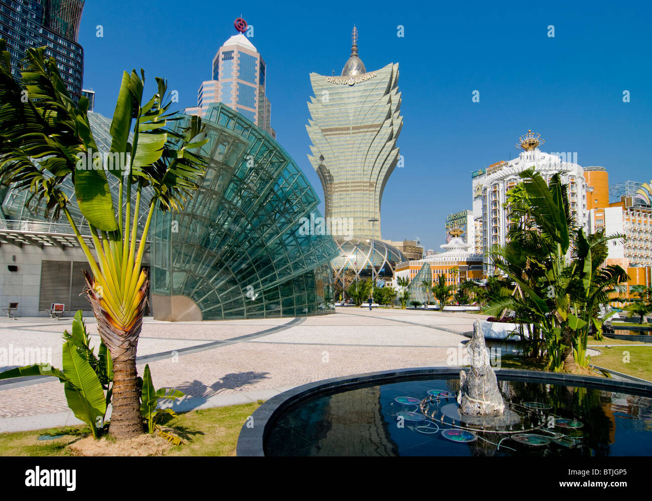 Asia, China, Macau, Gran Lisboa Casino Stock Photo
